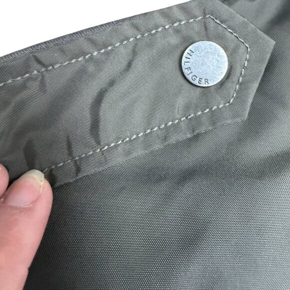 Men's TOMMY HILFIGER Olive Flight Bomber Jacket Sweatshirt- Size Large - Picture 5 of 14